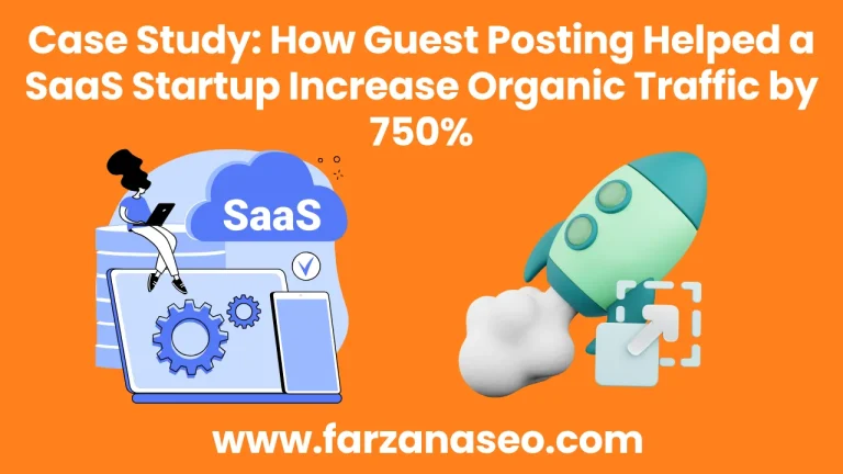 SaaS Startup Increase Organic Traffic by 750% case study
